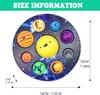 Eight Planet Cave Bubble Push Sensory Fidget Toy, Galaxy Cave Digits,Autistic Simple Sensory Anxiety Relief Big Cave,Bubble Early Education Tools Toys
