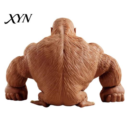 Kids Stress Relief Gadget Gorilla Squeeze Toy, Slow Rising Orangutan Fidget Portable Toy Anxiety Reduction Animal Shape Sensory for Adults Ball