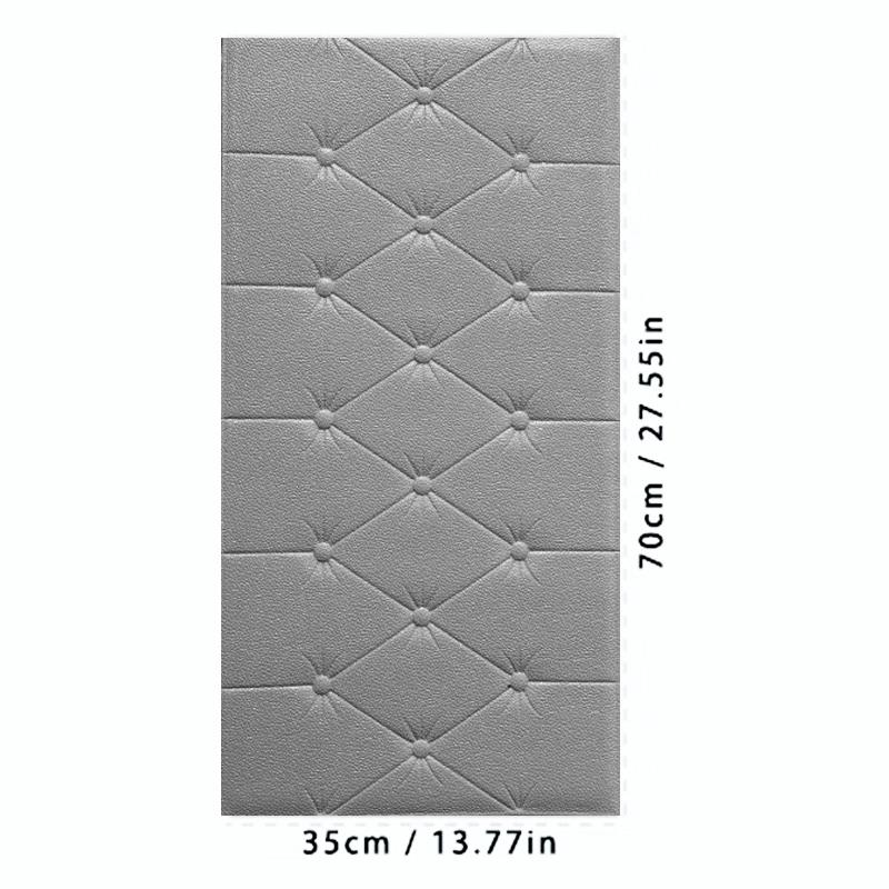 3D DIY Wall Stickers Wallpaper Self-adhesive Thicken Tatami Anti-collision Wall Mat Pad Kids Bedroom Living Room Waterproof