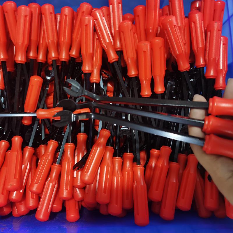 

6 Инструмент для снятия фиксаторов и заклепок салона автомобиля с резиновой рукояткой 6-inch pry tool (bulk price available) красный