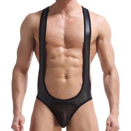Jock-Singlet Motor Noir - MenSexyWear - Singlet