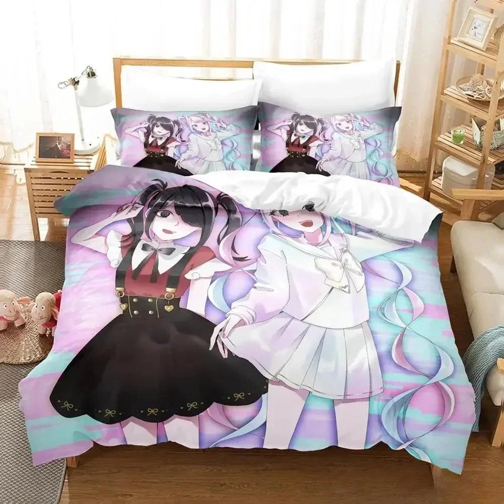 NEEDY GIRL OVERDOSE Bedding Set Cartoon  three-piece set Adult Kid Bedroom Duvetcover Sets 3D Kawaii Girls conjunto de cama