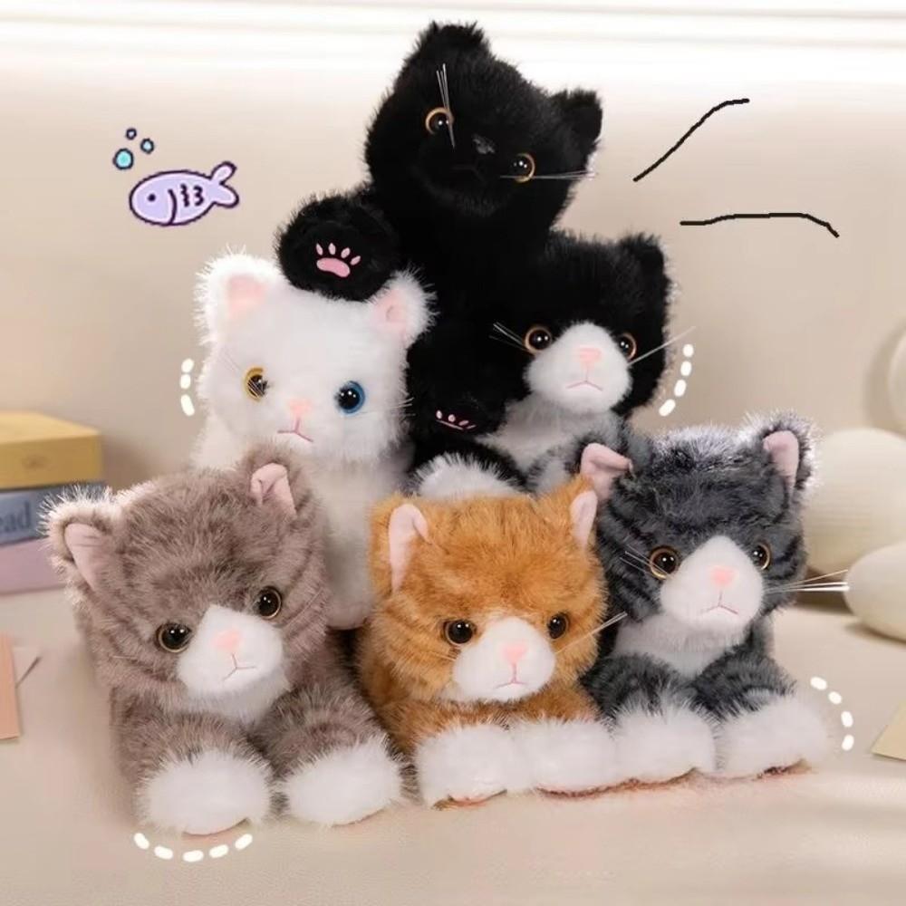 6 Colour Stuffed Plush Toy Lying Prone Simulation Cat Plush Doll Latest Cat Plush Toys Home Decor