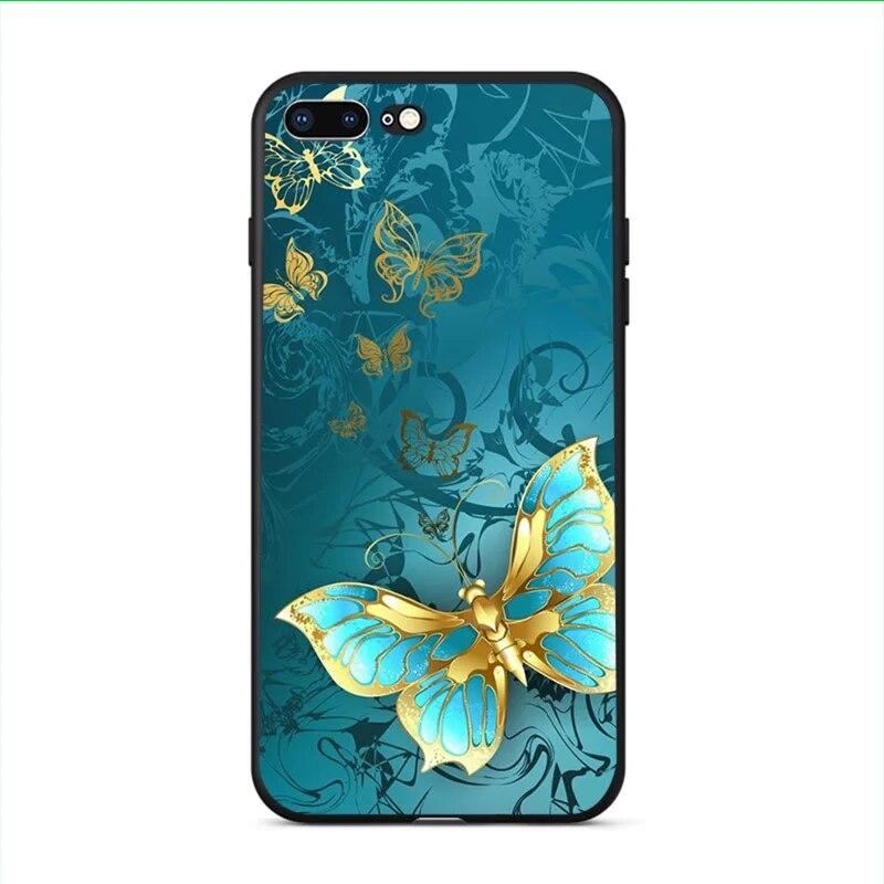 Śliczny motyl etui na telefon iPhone Samsung Galaxy Redmi Xiaomi Oppo OnePlus Note SA 7 8 9 10 11 12 13 14 20 21 22 23 53 54 Pro Max Ultra TPU miękki