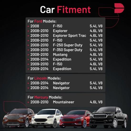 8PCS Ceramic Iridium Spark Plugs Fit For 2008-2010 Ford F-150 5.4L V8 SP509