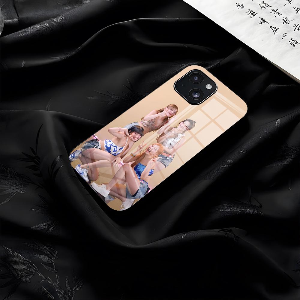 Kpop Girl Group Kiss Of Life Phone Case For IPhone 17 Pro Max 16 15 14 Pro Max 13 11 Plus Glass Cover