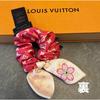 Used Louis Vuitton [New] Pink Scrunchie Cherry Blossom Boxless Hair Tie