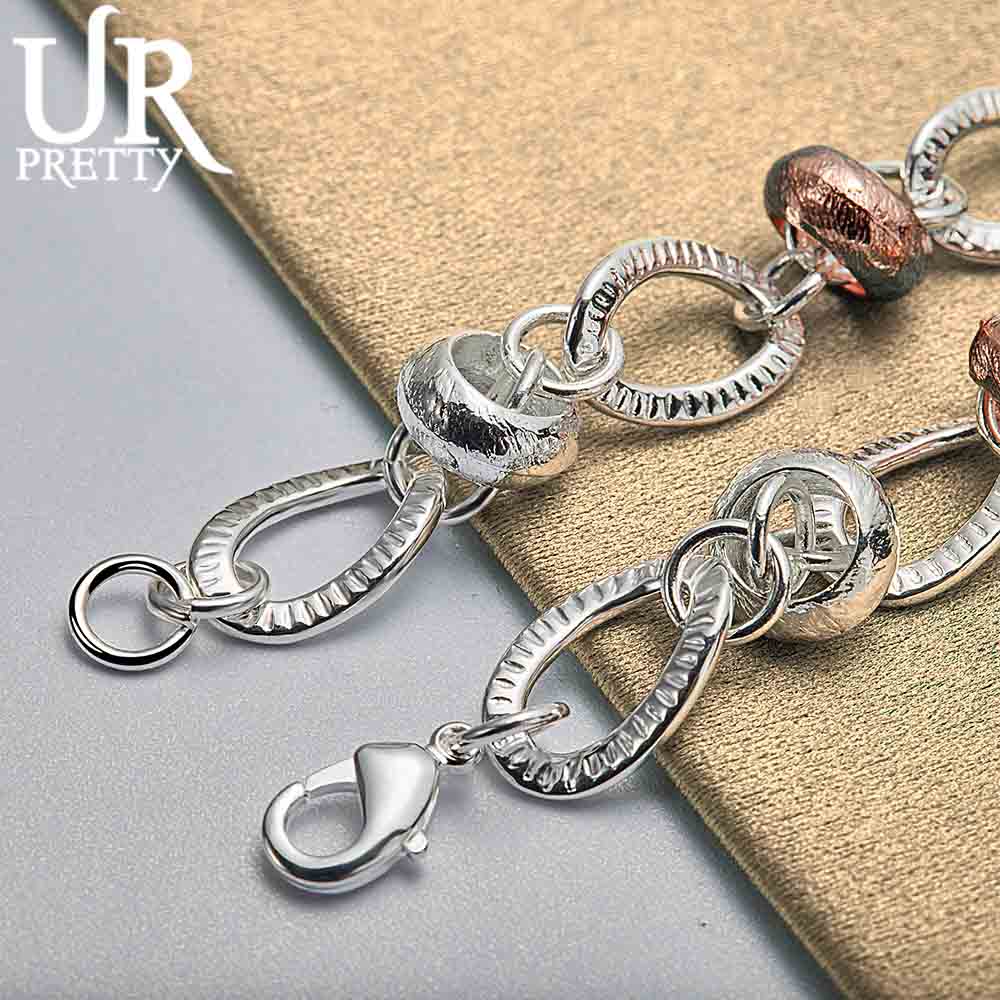 925 Sterling Silver Heart-shaped Lock with Clover Flower AAA Zircon Bracelet Fashionable Wedding Jewelry