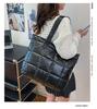 2025 new women's bag fashion Korean version of space cotton clothing bag down bag shoulder bag large capacity