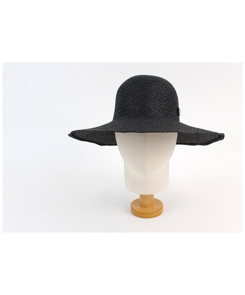 Summer Black Round Panama Hat