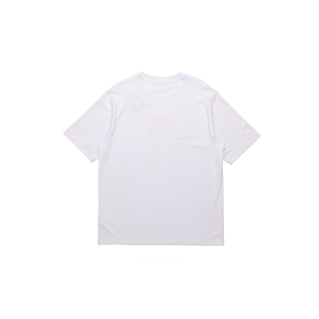 Li-Ning Sports Fashion Casual Round Neck T-Shirt Men Tops Standard-White AHSP611-1