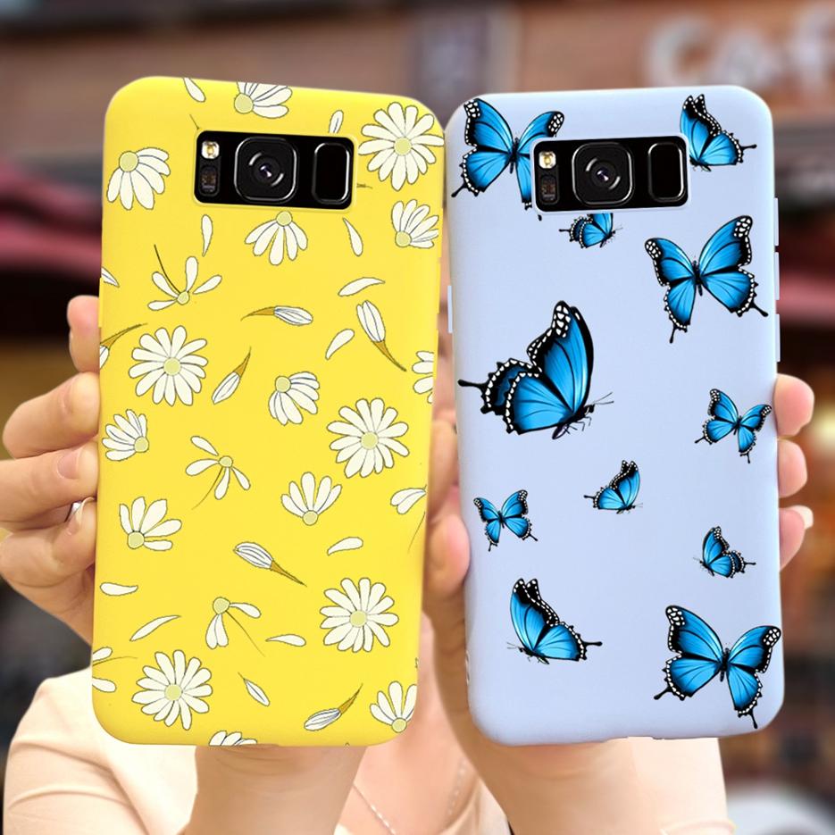 For Samsung Galaxy S8 Case Galaxy S8+ Cover Stylish Sunflower Pretty Girls Cover For Samsung S8 Plus GalaxyS8 S8+ Soft Bags Case