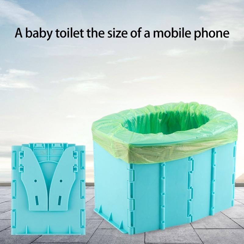 Multipurpose Toddler Toilet Seat Outdoor Camping Portable Potty Folding Kids Travel Toilet for Car Travel Use Enduring