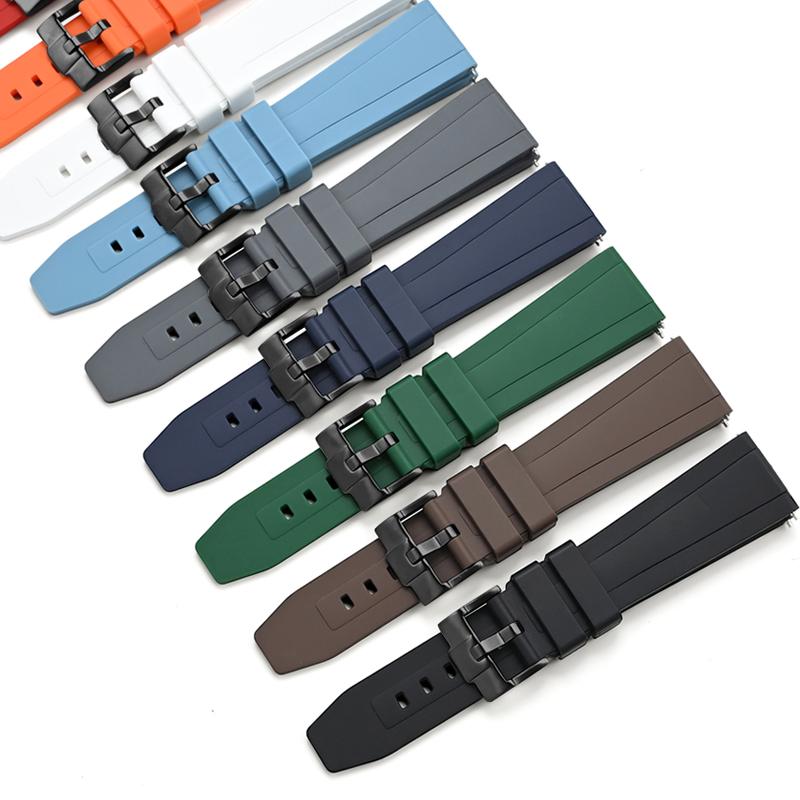 Bracelet de montre en silicone le plus récent pour Samsung Ultra Omega Seiko PROSPEX Panerai 20 mm 22 mm 24 mm Bracelet de montre en caoutchouc à dégagement rapide