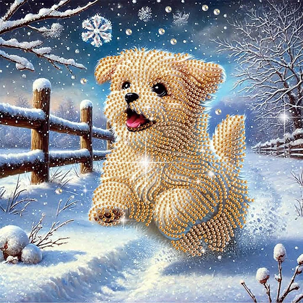 Winter Animals 5D DIY Diamond Art Painting Kits for Home Wall Decor Diamond Art Kits DIY Gem Art Diamond Painting Kits 30x30cm
