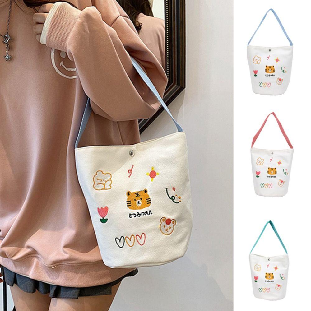 

Цилиндрические сумки с мультяшным принтом Canva Lunch Pouch Модная сумка