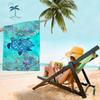 Microfiber Sea Turtle Beach Blanket Absorbent Quick Dry Sandproof Multi Purpose Towel Beach Mat for Swimming Pool Yoga Fitness
