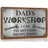 Vintage Wrench Metal Sign Garage Wall Decor