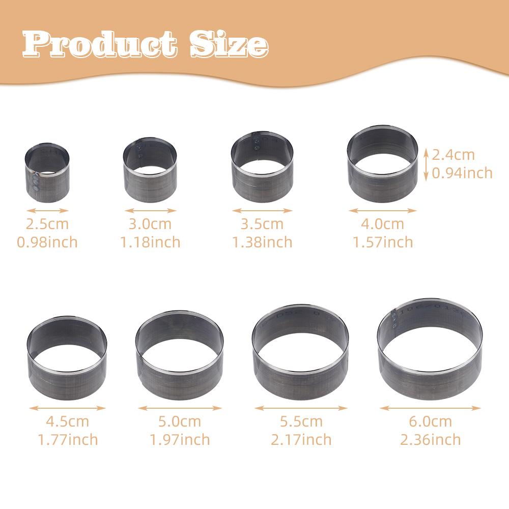 1 Set DIY Leder Rund Hohl Schneidwerkzeug Set Mit Größe 25-60mm, Leder Präge Stempel Form, Kreis Leder Schneideform