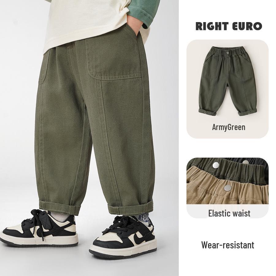 

European Boys Casual Long Pants – Spring/Autumn Toddler & Children s Comfortable Style. 90 cm