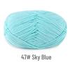 Su He 4-Strand Combed Cotton Yarn for Handmade Knitting: DIY Milk Cotton for Dolls, Cushions, and Blankets.