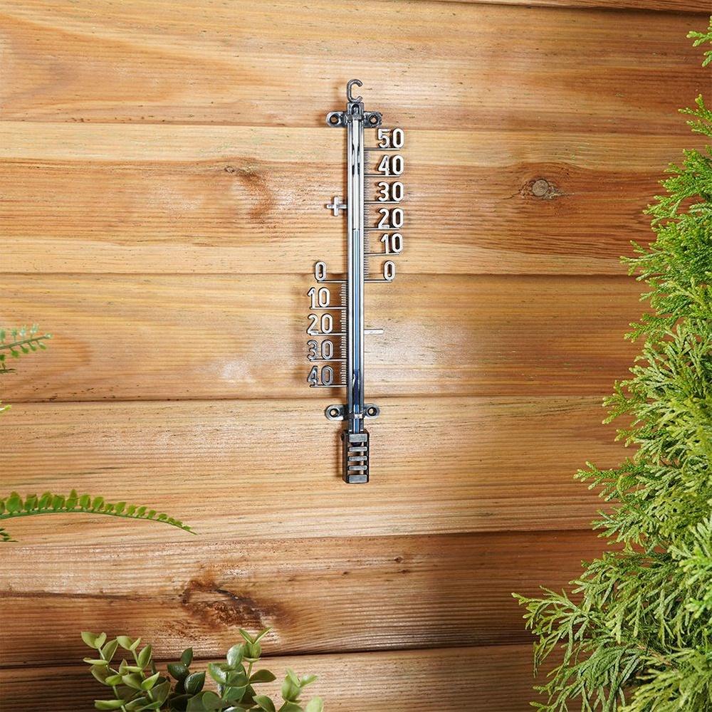 Thermometer Garden Outdoor Indoor Balcony Wall Hanging 25 Cm