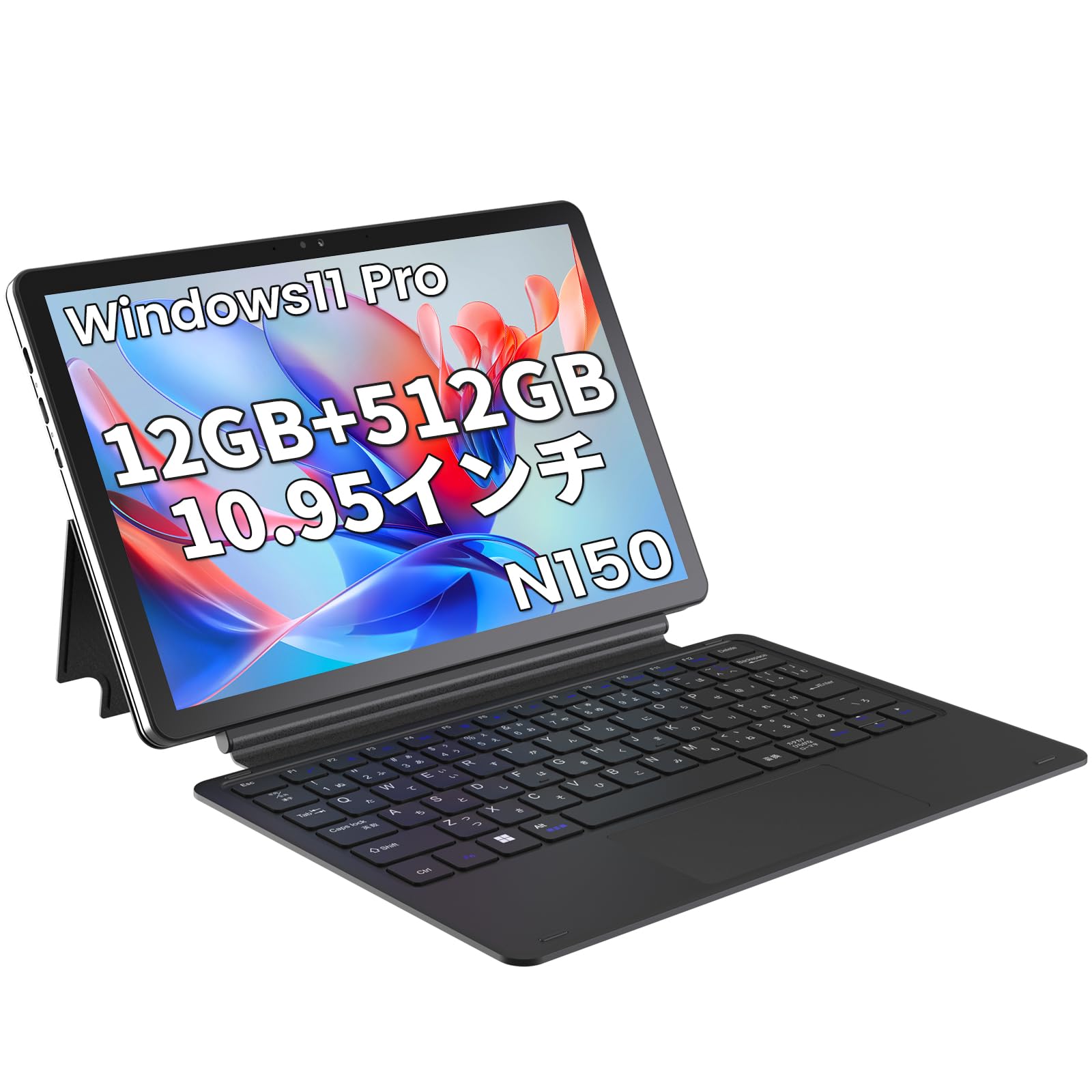 

Планшетний ПК Zwide SA11 windows11 N150 дюймів 2-в-1 12 ГБ ROM SSD 2-в-1 з клавіатурою IPS-дисплей WIFI Модель Планшет 10.95 RAM + 512 ГБ 1610 2.4G/5G ПК/повний сірий колір