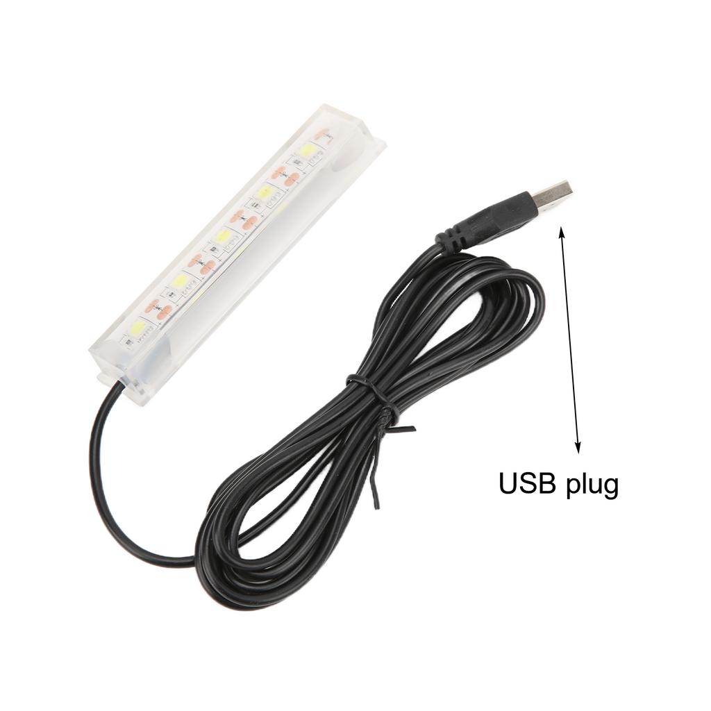 LED Aquarium Light, 3.9 Inch Lighting, Aquarium LED Light, Aquarium Light, Water, White Light, Energy Efficient, Super Bright, Portable Aquarium Light