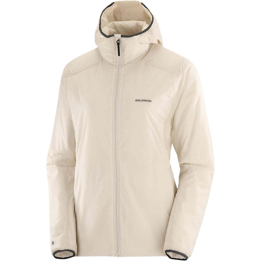 SALOMON Mountain Flex Solid Comfortable Breathable Waterproof Long Sleeve Jacket Women Jackets Beige C22983