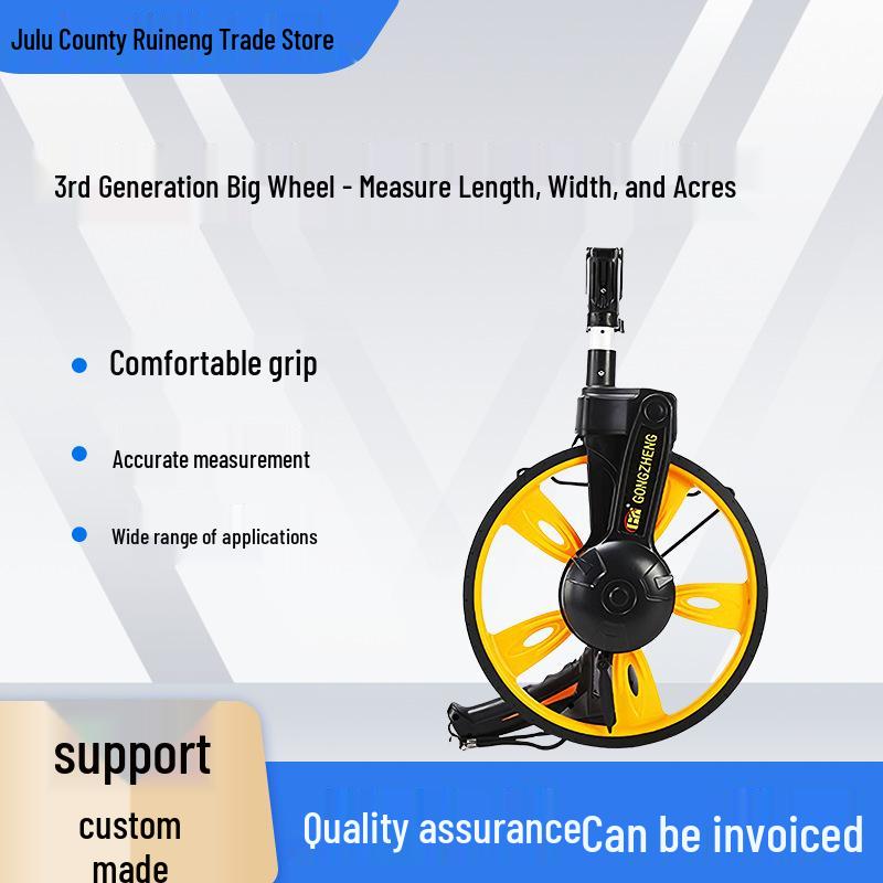 

High-Precision Digital Distance Measuring Wheel – Outdoor Hand-Pushed Acreage Meter with Display
