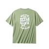 Anta Lifestyle Series Retro Casual Letter Print Round Neck Loose Short Sleeve T-Shirt Men Tops Gray Green 152438111-3