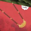 Mangalsutra pro ženy Dívky Dámy Manželka Chrám Jihoindická Tradiční 1 Gram Zlata Stylový Maháráštrská Dlouhý Řetízek