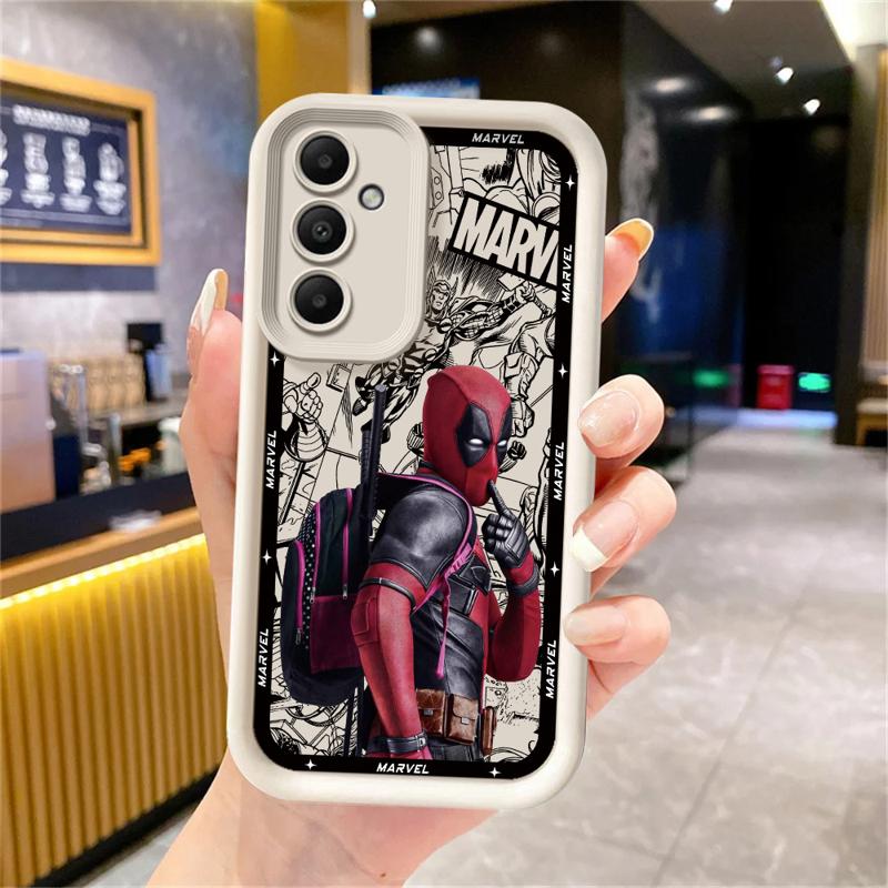 Marvel Deadpool Phone Case for Samsung Galaxy A15 A25 A35 A55 A51 A71 A72 A73 A52 A52s A53 A54 Soft 4G 5G Soft Cover