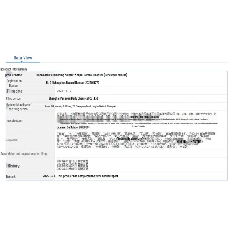 Pechoin Herren Ölkontrolle Feuchtigkeitsspendender Reiniger