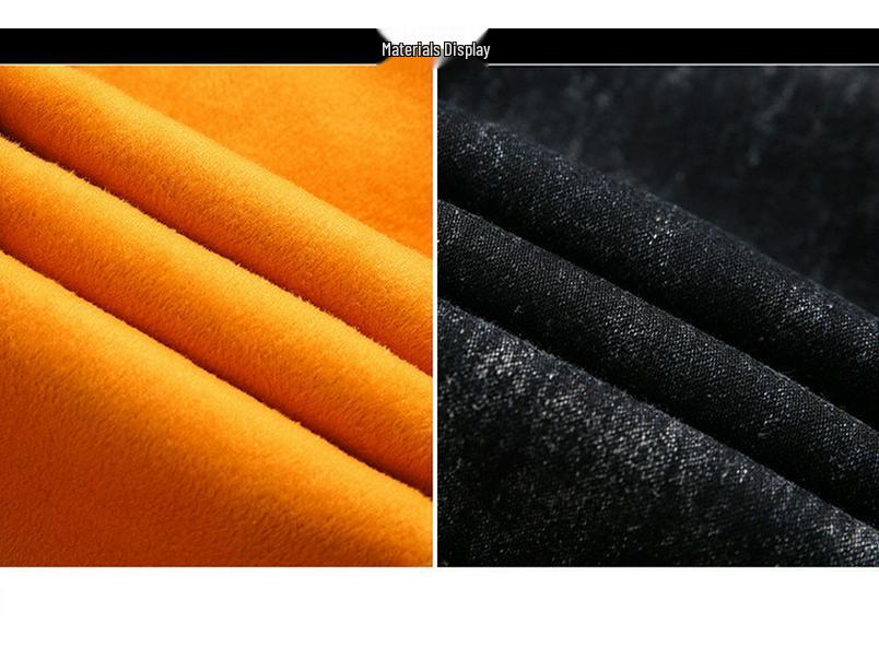 Men's Slim Fit Velvet-Enhanced Jeans - Boys' Autumn/Winter Casual Korean Style, Thickened and Trendy for Students.