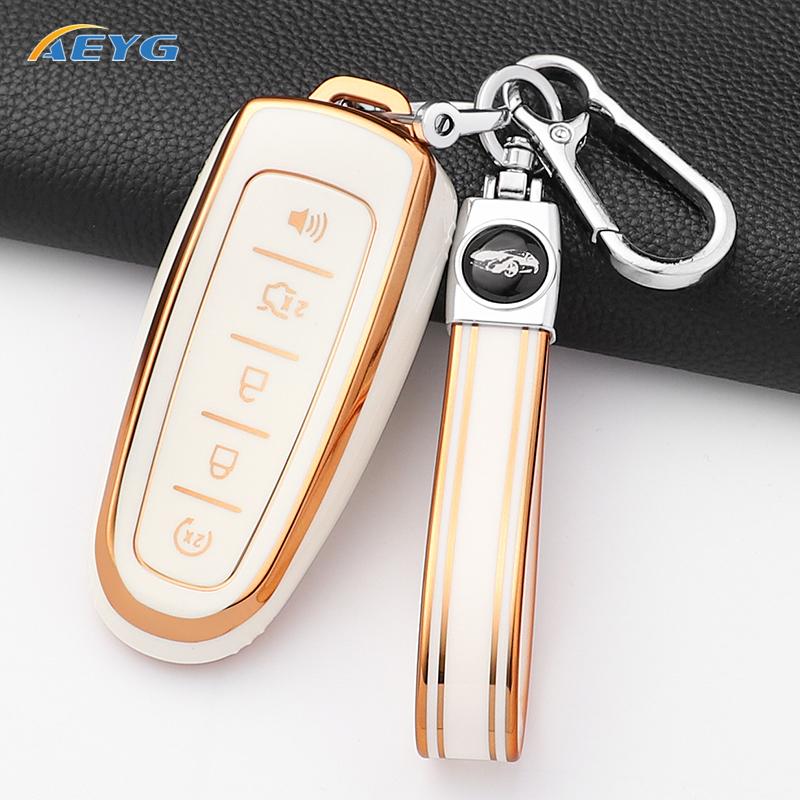 New Soft Tpu Car Key Case Cover Shell For Ford Explorer Edge Escape Flex Taurus 2011 2012 2013 2014 5 Buttons Accessories