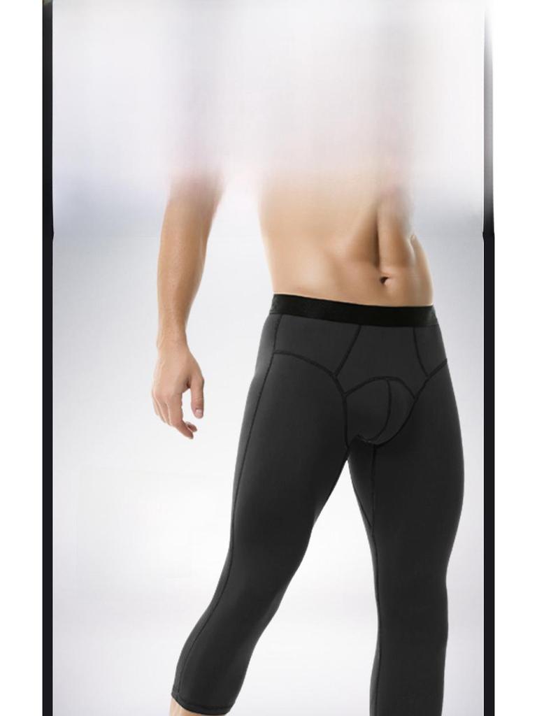 Thermo-Leggings aus Wollmischung für Herren in großen Größen – dünne, enge Hosen für Jungen im Herbst/Winter