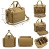 Large Capacity Durable Handbag, Multi-pocket Shoulder Bag with Pistol Magazine Pouch MOLLE Expand for Hunting Shooting