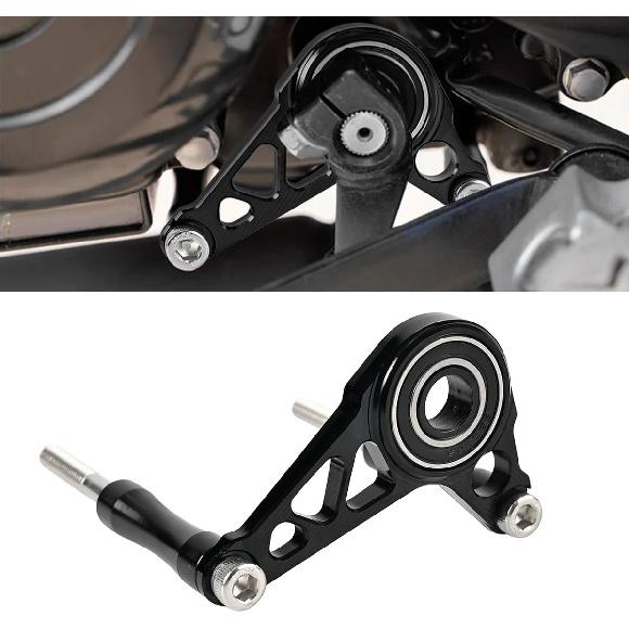 Canitu Shift Shaft Brace,Anodize CNC Billet Aluminum Shifter Support Holder Sprocket Cover Carrier with 2 Bolts Support Bracket for Honda Grom Monkey чёрный