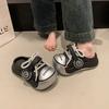Fashion Women's Fashion Slippers Round Toe Platform Sole Lace-up Shoes Women Leisure Outdoor Korean Style Anti-Slip Zapatillas De Mujer