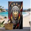 Toalha de Praia com Estampa de Futebol da Alemanha Secagem Rápida Super Absorvente Macia Toalha de Banho para Natação Praia Viagem Fã Lembrança Presente