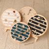 Wood Round Shape Jewelry Tray Ring Earrings Bracelet Display Plate Jewellery Storage Stand Counter Props