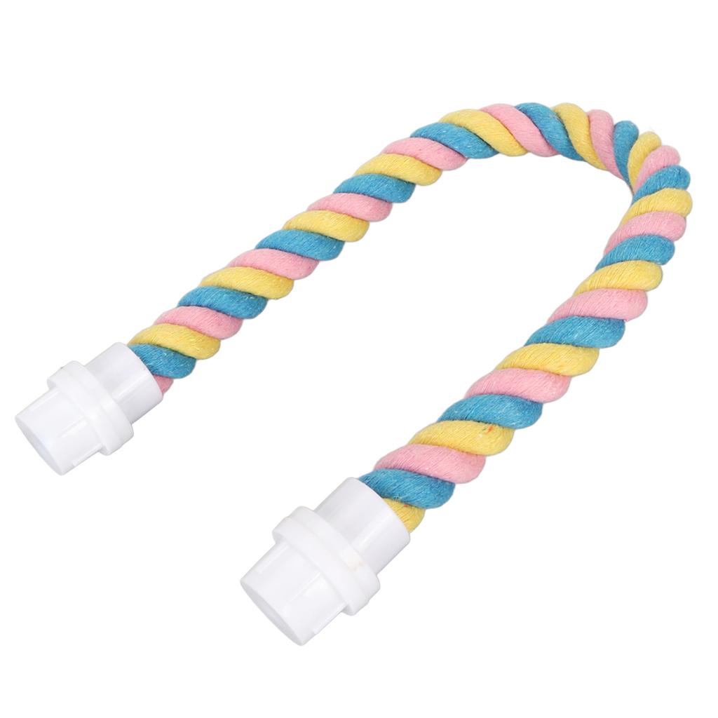 Bird Rope Perch Colorful Flexible Cotton Parrot Swing Climbing Standing Toy for Cockatiels