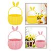 Woven Basket ,Storage with Handle Easter Decoration Braided Hand for
