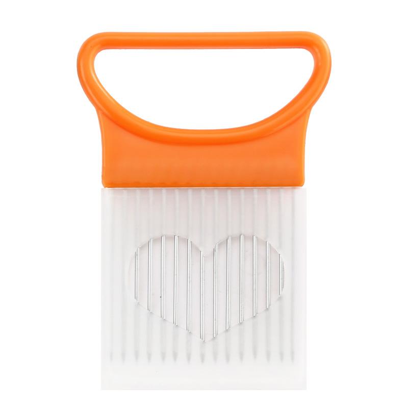 

Легко нарезайте лук с помощью этой красочной кухонной терки для картофеля и чипсов из нержавеющей стали. оранжевый