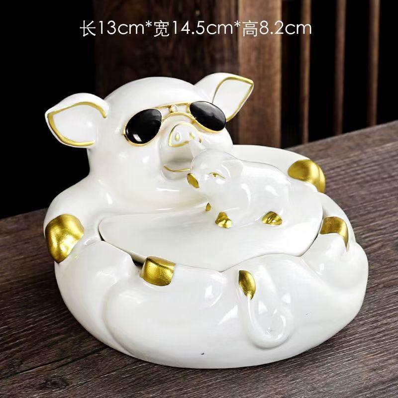Creative Ornament Ashtray Cartoon Decoration Large Light Luxury Home Ashtrays Personality Trend Living Room Smoking Accessories