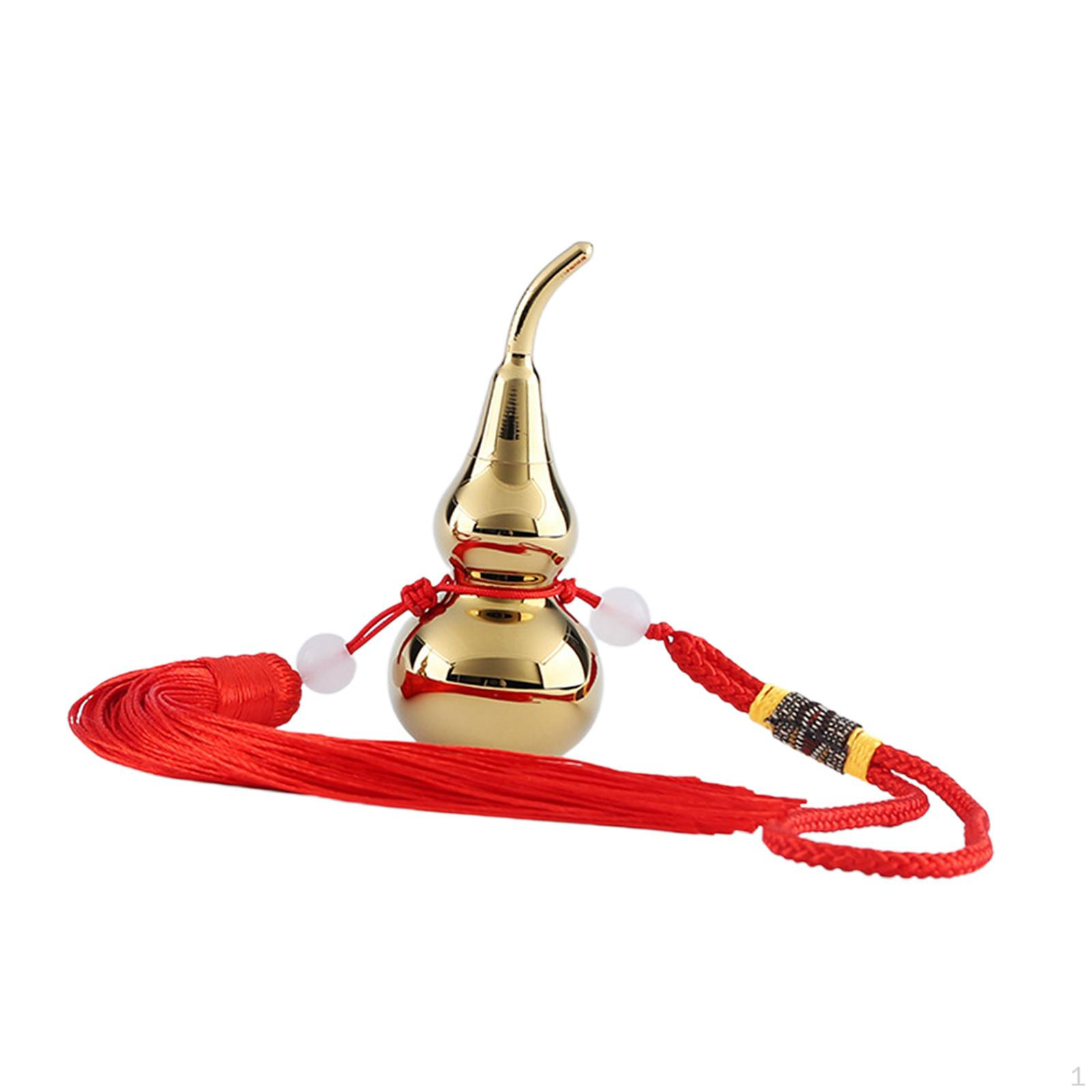 

Traditional Brass Gourd Success Ornament Calabash for The Garden