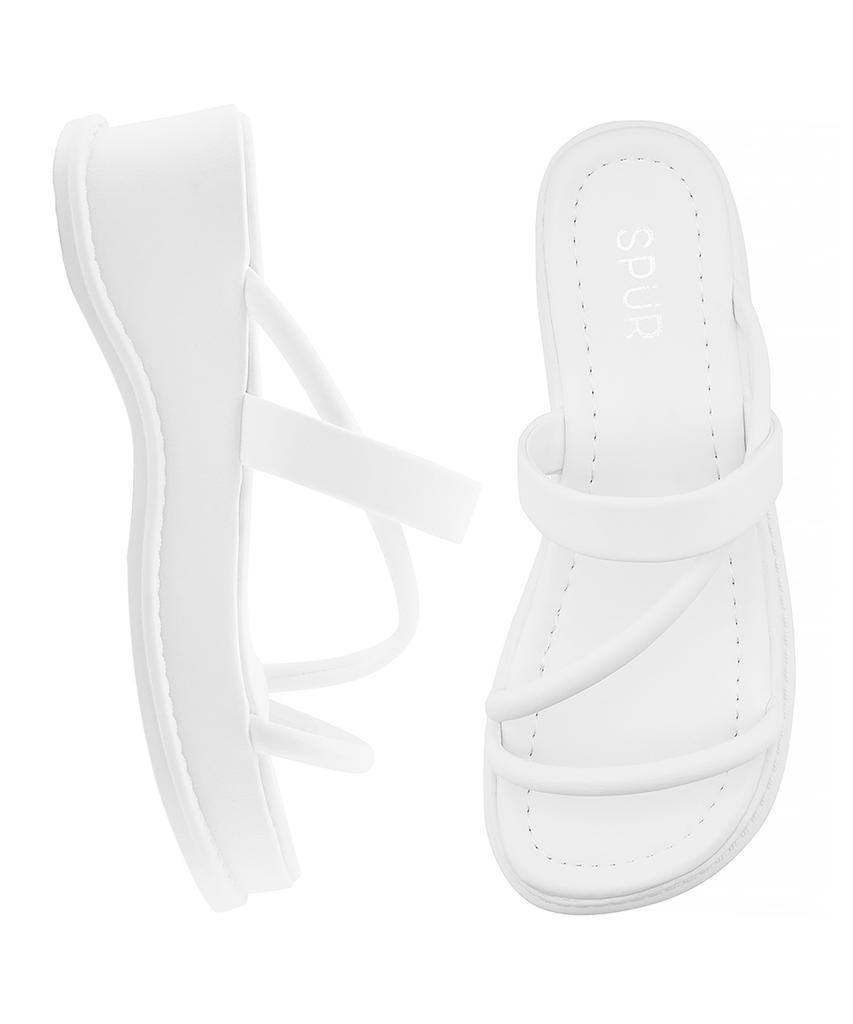 Spur Sunrise Strap Mule -Ss9056 (3Color) 5.5Cm Platform Slipper Sandals