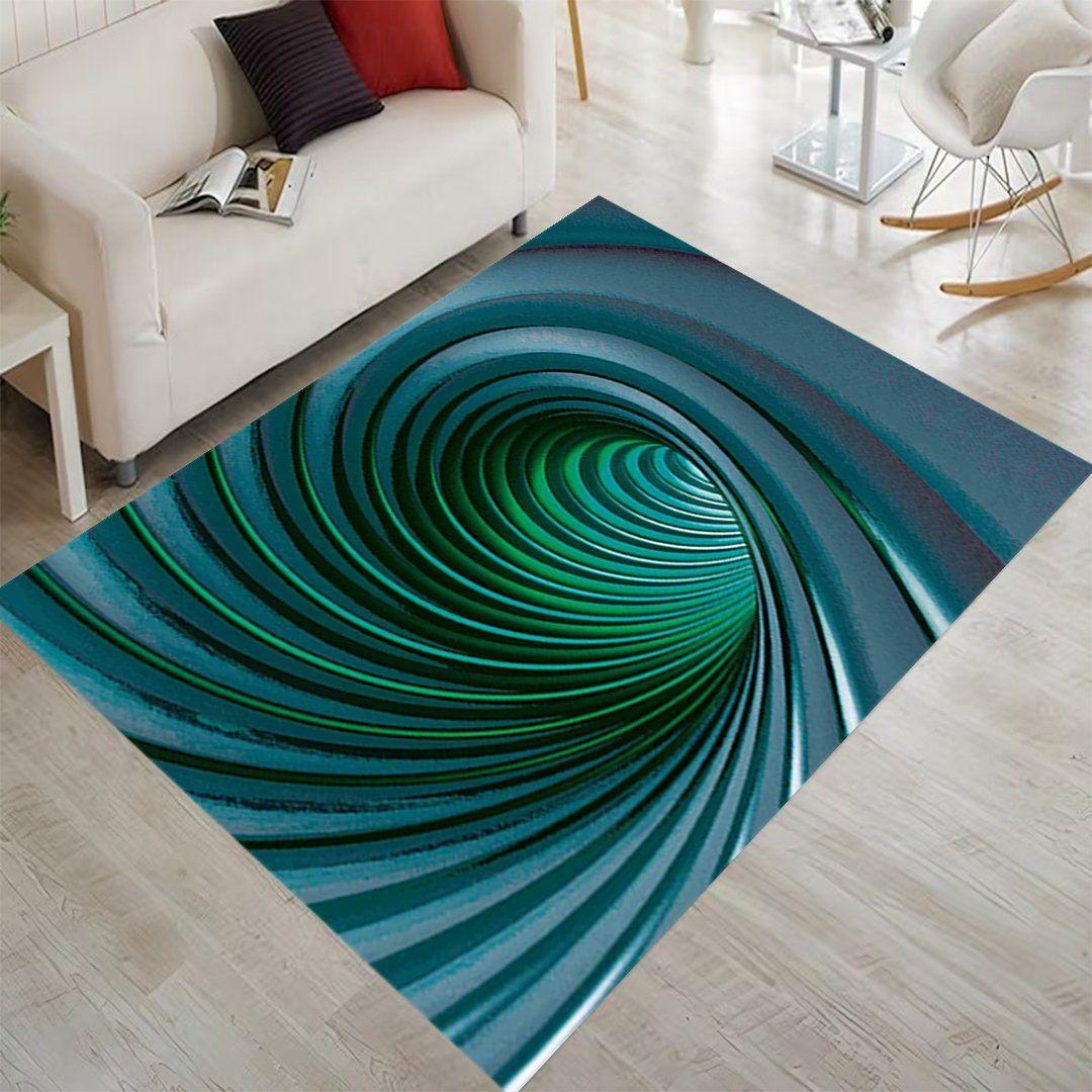 

Visual Vertigo Carpet Infinite Extension Hole Vortex 2D Printed Floor Mat Living Room Bedroom Modern Decoration Carpet 40x60cm