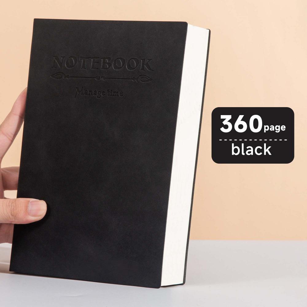 Soft Business Memo Book Leather Surface Diary Notepad Thick Notebook Back To School